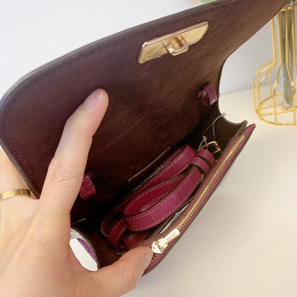 Coach C5627 Mini Brynn Crossbody In Dark Berry - Picture 6 of 9